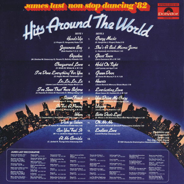 James Last - Non Stop Dancing '82 - Hits Around The World | Polydor (2372 101) - 2