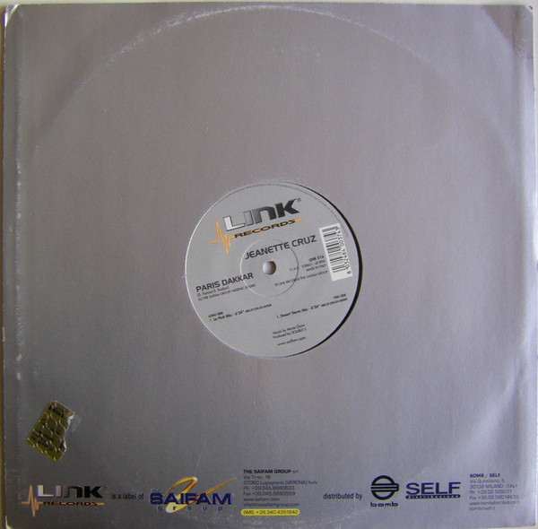 Jeanette Cruz - Paris Dakkar | Link Records (LINK 014) - 4