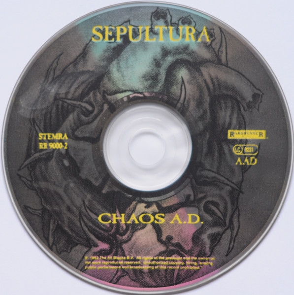 Sepultura - Chaos A. D | Roadrunner Records (RR 9000-2) - 3