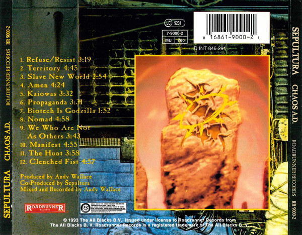 Sepultura - Chaos A. D | Roadrunner Records (RR 9000-2) - 2