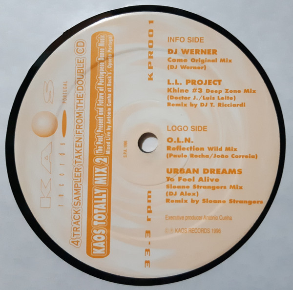 Various - Kaos Totally Mix 2 Sampler | Kaos Records (KPRO01) - 4