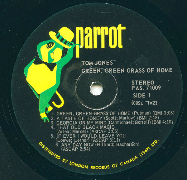 Tom Jones - Green, Green Grass Of Home | Parrot (PAS 71009, PAS.71009) - 3 Tom Jones - Green, Green Grass Of Home | Parrot (PAS 71009, PAS.71009) - 3