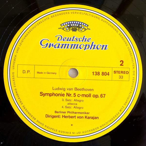 Ludwig van Beethoven - Berliner Philharmoniker • Herbert von Karajan - Symphonie Nr.5 | Deutsche Grammophon (138 804) - 3
