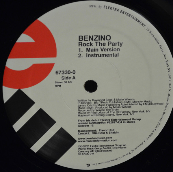 Benzino - Rock The Party | Elektra (67330-0) - 2