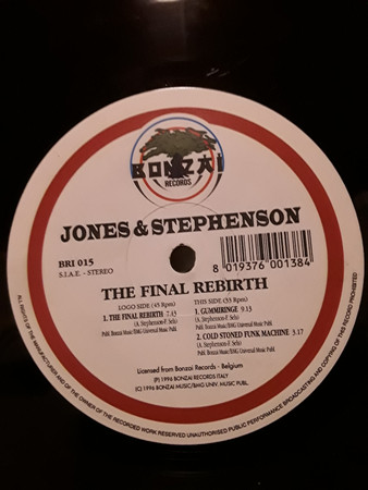 Jones & Stephenson - The Final Rebirth | Bonzai Records Italy (BRI 015) - main