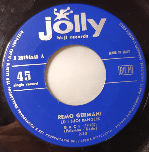 Remo Germani - Baci | Jolly Hi-Fi Records (J 20184x45) - 3