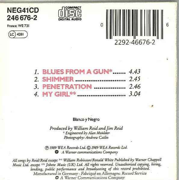 The Jesus And Mary Chain - Blues From A Gun | Blanco Y Negro (NEG 41CD) - main The Jesus And Mary Chain - Blues From A Gun | Blanco Y Negro (NEG 41CD) - main
