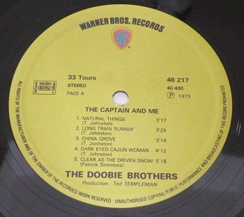 The Doobie Brothers - The Captain And Me | Warner Bros. Records (46 217) - 3