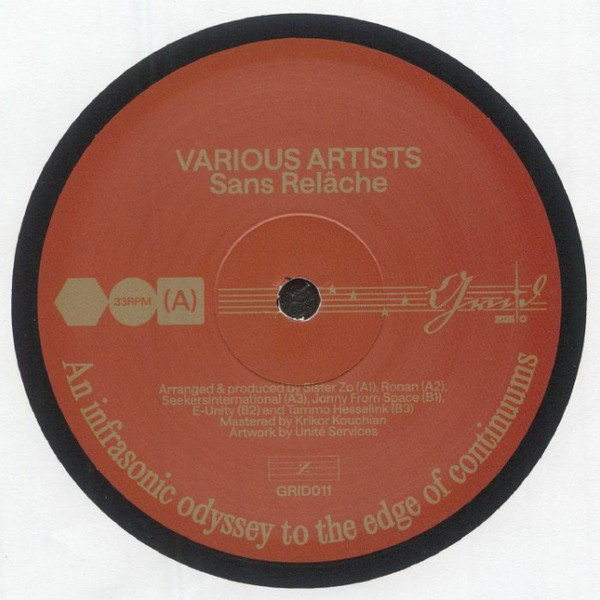 Sister Zo , Ronan , Seekers International , Jonny From Space , E-Unity , Tammo Hesselink - Sans Relâche Sampler | Grid (GRID011) - main