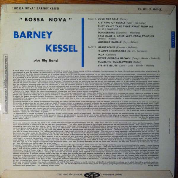 Barney Kessel Plus Big Band - Bossa Nova | Reprise Records (R.6049) - 2 Barney Kessel Plus Big Band - Bossa Nova | Reprise Records (R.6049) - 2
