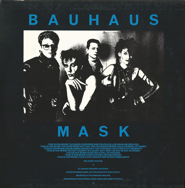Bauhaus - Mask | Beggars Banquet (BEGA 29) - 3