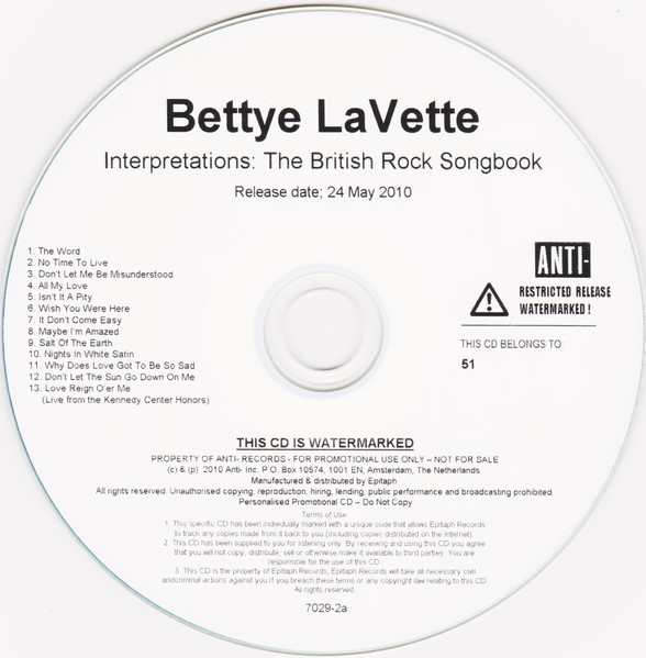 Bettye Lavette - Interpretations: The British Rock Songbook | Anti- (7029-2a) - 3