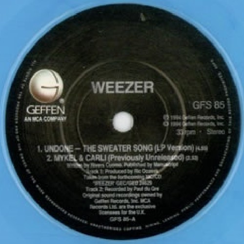Weezer - Undone - The Sweater Song | Geffen Records (GFS 85) - 3 Weezer - Undone - The Sweater Song | Geffen Records (GFS 85) - 3
