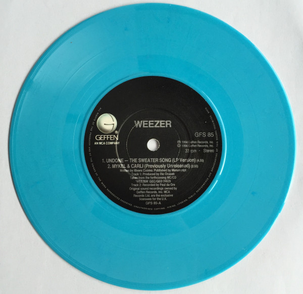 Weezer - Undone - The Sweater Song | Geffen Records (GFS 85) - 4 Weezer - Undone - The Sweater Song | Geffen Records (GFS 85) - 4