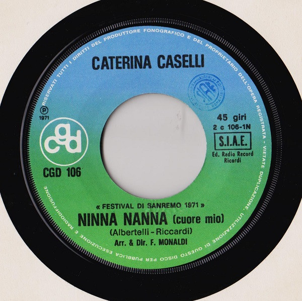 Caterina Caselli - Ninna, Nanna | CGD (CGD 106) - 3