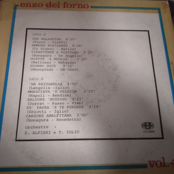 Enzo Del Forno - Enzo Del Forno Vol. 4° | Universal (LPX 50038) - 2