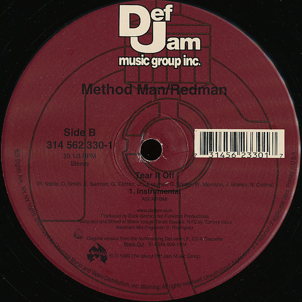 Method Man & Redman - Tear It Off | Def Jam Recordings (314 562 330-1) - 2