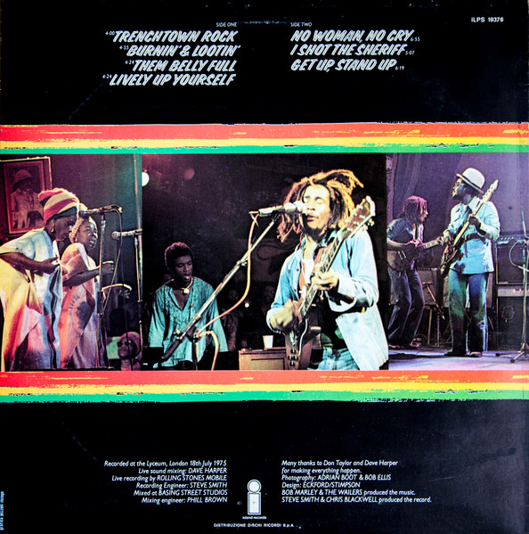 Bob Marley & The Wailers - Live! | Island Records (ILPS 19376) - 2 Bob Marley & The Wailers - Live! | Island Records (ILPS 19376) - 2
