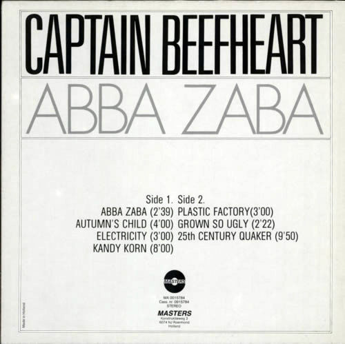 Captain Beefheart - Abba Zaba | Masters (MA 0015784) - 2