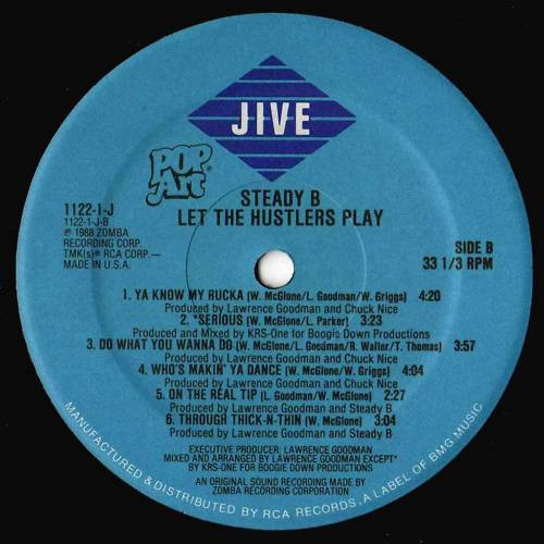 Steady B - Let The Hustlers Play | Jive (1122-1-J) - 4 Steady B - Let The Hustlers Play | Jive (1122-1-J) - 4