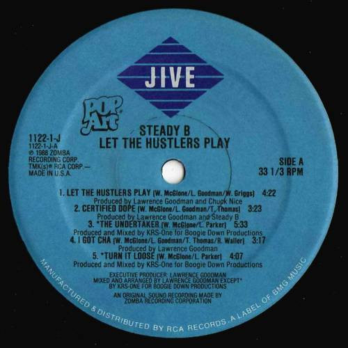 Steady B - Let The Hustlers Play | Jive (1122-1-J) - 3 Steady B - Let The Hustlers Play | Jive (1122-1-J) - 3
