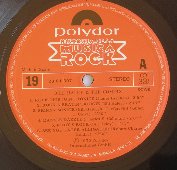Bill Haley And His Comets - Bill Haley & The Comets | Polydor (28 61 307) - 3 Bill Haley And His Comets - Bill Haley & The Comets | Polydor (28 61 307) - 3