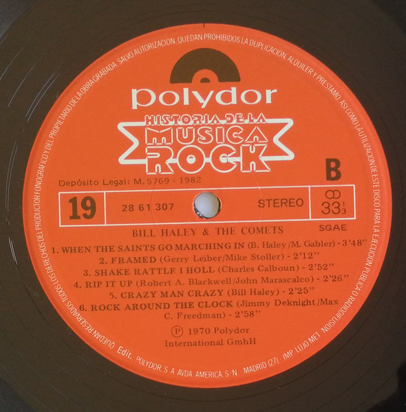 Bill Haley And His Comets - Bill Haley & The Comets | Polydor (28 61 307) - 4 Bill Haley And His Comets - Bill Haley & The Comets | Polydor (28 61 307) - 4