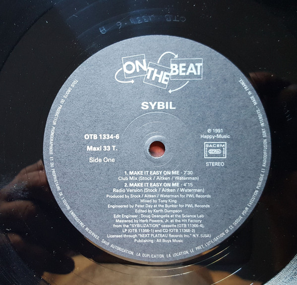 Sybil - Make It Easy On Me | On The Beat (OTB 1334-6) - 2 Sybil - Make It Easy On Me | On The Beat (OTB 1334-6) - 2
