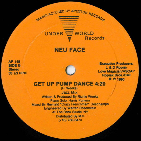 Neu Face - Get Up Pump Dance | Underworld Records (AP 148) - 2