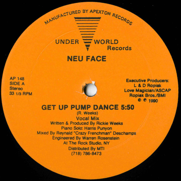 Neu Face - Get Up Pump Dance | Underworld Records (AP 148) - main