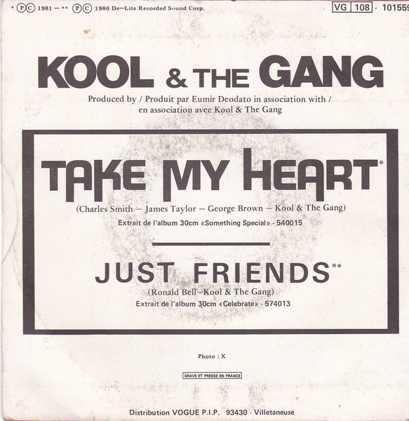 Kool & The Gang - Take My Heart | De-Lite Records (101559) - 2 Kool & The Gang - Take My Heart | De-Lite Records (101559) - 2