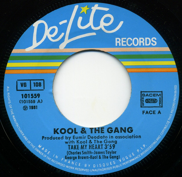Kool & The Gang - Take My Heart | De-Lite Records (101559) - 3 Kool & The Gang - Take My Heart | De-Lite Records (101559) - 3