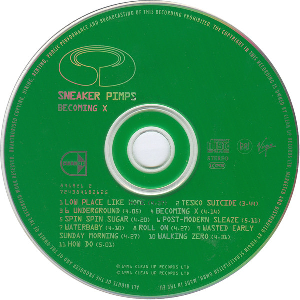 Sneaker Pimps - Becoming X | Clean Up Records (841826 2) - 3