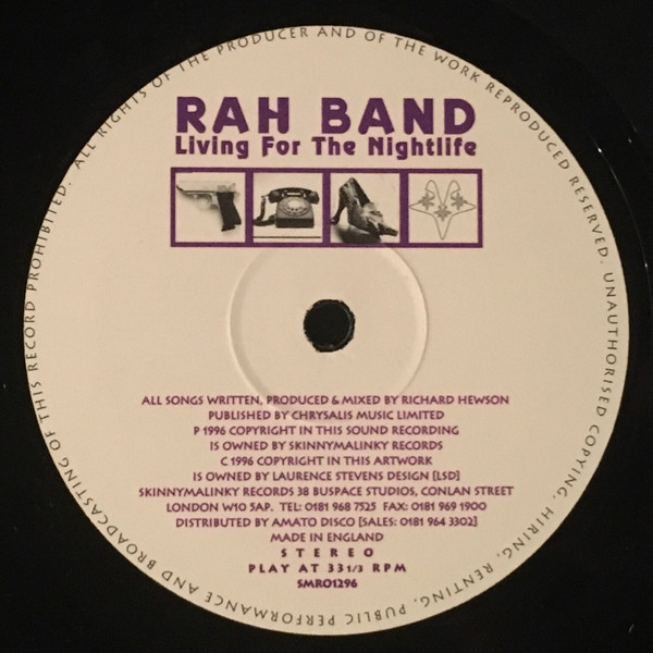 RAH Band - Living For The Nightlife | Skinnymalinky Records (SMR01296) - 2
