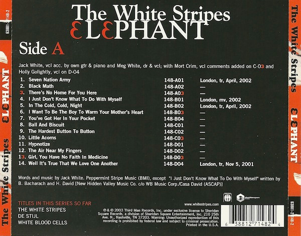 The White Stripes - Elephant | Sheridan Square Records (63881-27148-2) - 2 The White Stripes - Elephant | Sheridan Square Records (63881-27148-2) - 2