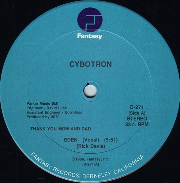 Cybotron - Eden | Fantasy (D-271) - main