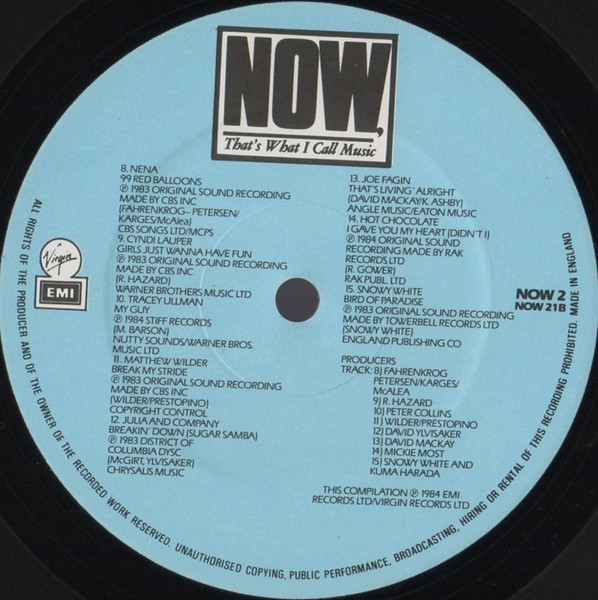 Various - Now That's What I Call Music II | EMI (NOW 2) - 4 Various - Now That's What I Call Music II | EMI (NOW 2) - 4
