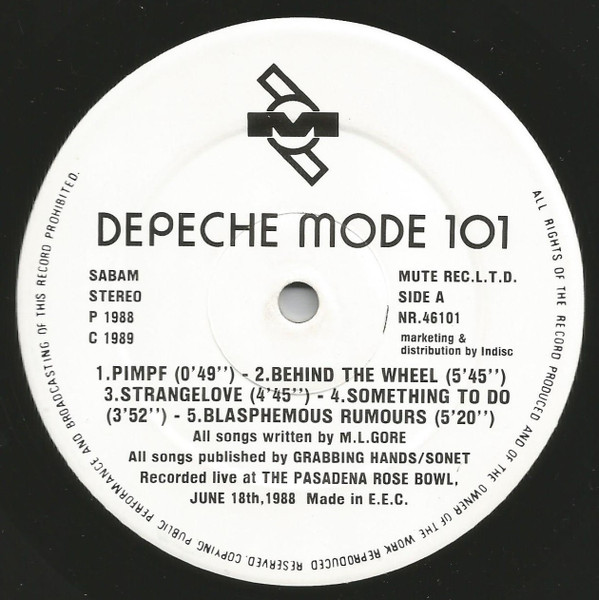 Depeche Mode - 101 | Indisc (STUMM 46101) - 4