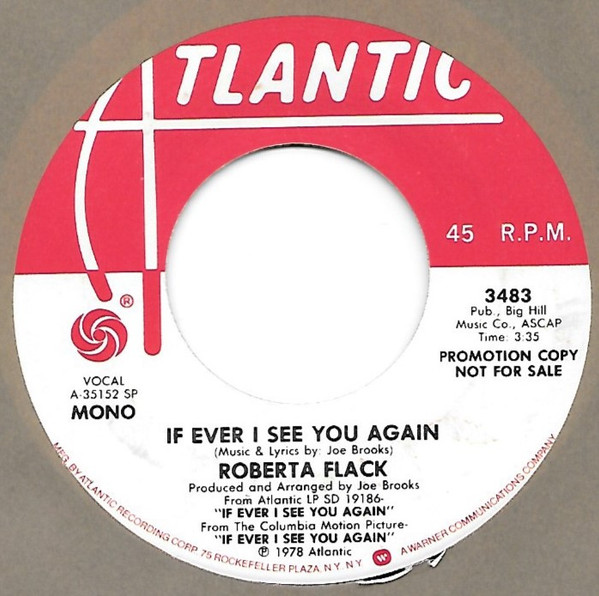 Roberta Flack - If Ever I See You Again | Atlantic (3483) - 2
