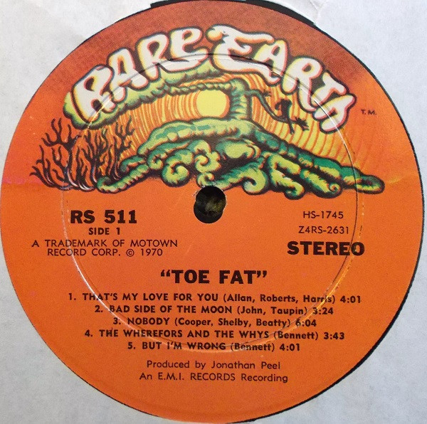 Toe Fat - Toe Fat | Rare Earth (RS511) - 3 Toe Fat - Toe Fat | Rare Earth (RS511) - 3
