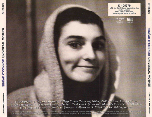 Sinéad O'Connor - Universal Mother | Chrysalis (F2-30549) - 2