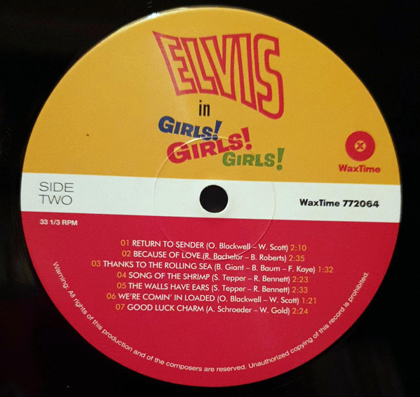 Elvis Presley - Girls! Girls! Girls! | WaxTime (772064) - 4