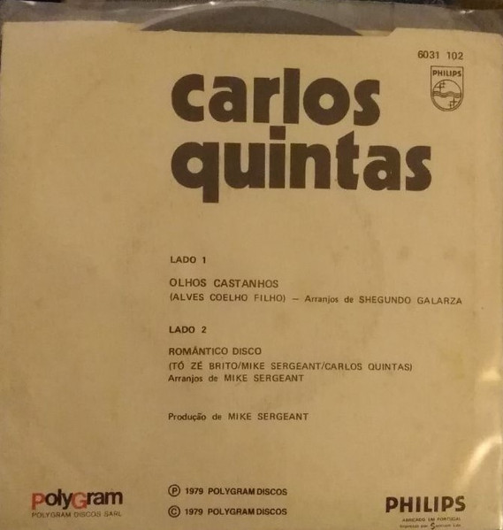 Carlos Quintas - Teus Olhos Castanhos | Philips (6031 102) - 3
