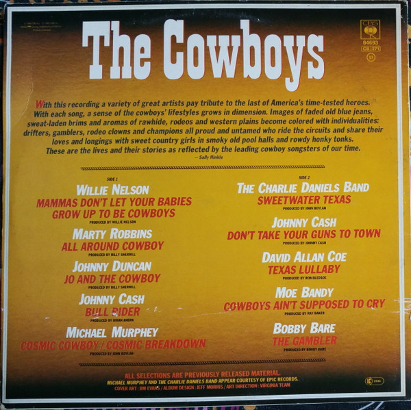 Various - The Cowboys | CBS (CBS 84693) - 2