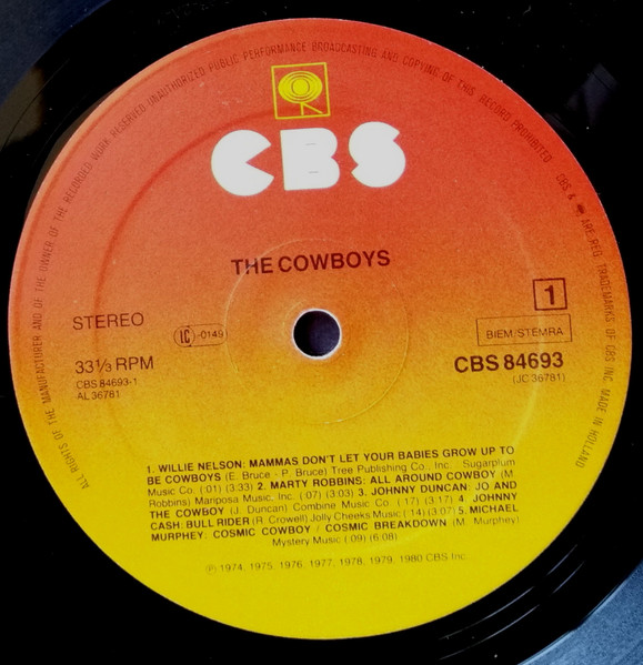 Various - The Cowboys | CBS (CBS 84693) - 3