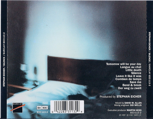 Stephan Eicher - Silence | Barclay (833 113-2) - 2