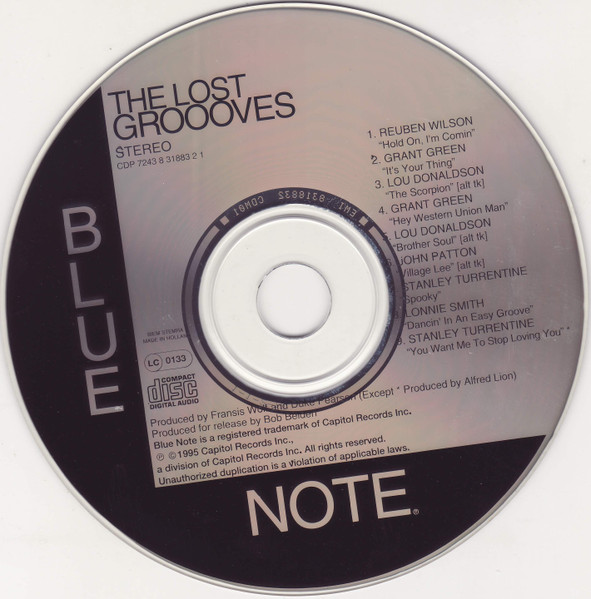 Various - The Lost Grooves (Rare And Previously Unissued Slices Of Funk From The Vaults Of Blue Note 67-70) | Blue Note (CDP 7243 8 31883 2 1) - 4 Various - The Lost Grooves (Rare And Previously Unissued Slices Of Funk From The Vaults Of Blue Note 67-70) | Blue Note (CDP 7243 8 31883 2 1) - 4