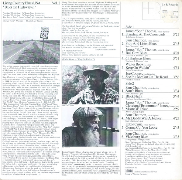 Various - Blues On Highway 61 | L+R Records (LR 42.032) - 2 Various - Blues On Highway 61 | L+R Records (LR 42.032) - 2
