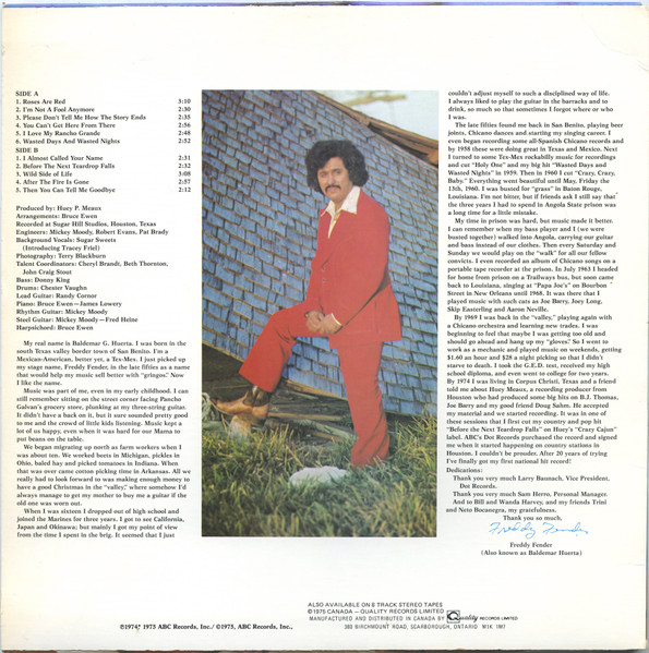 Freddy Fender - Before The Next Teardrop Falls | Dot Records (DOSD-2020) - 2