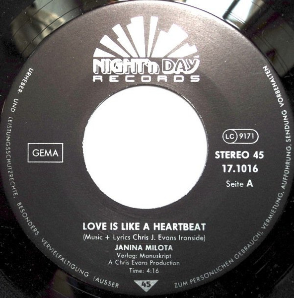 Janina Milota - Love Is Like A Heartbeat | Night'n Day Records (17/1016) - 3